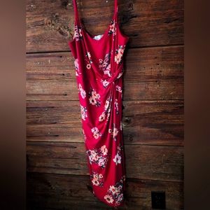 Gorgeous Red Floral Dress